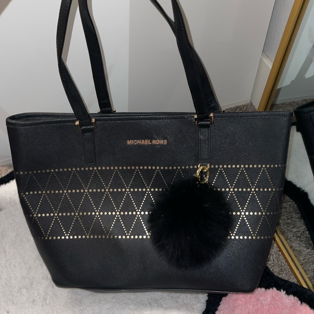 Michael kors black tote